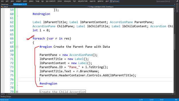 Create the Parent Pane